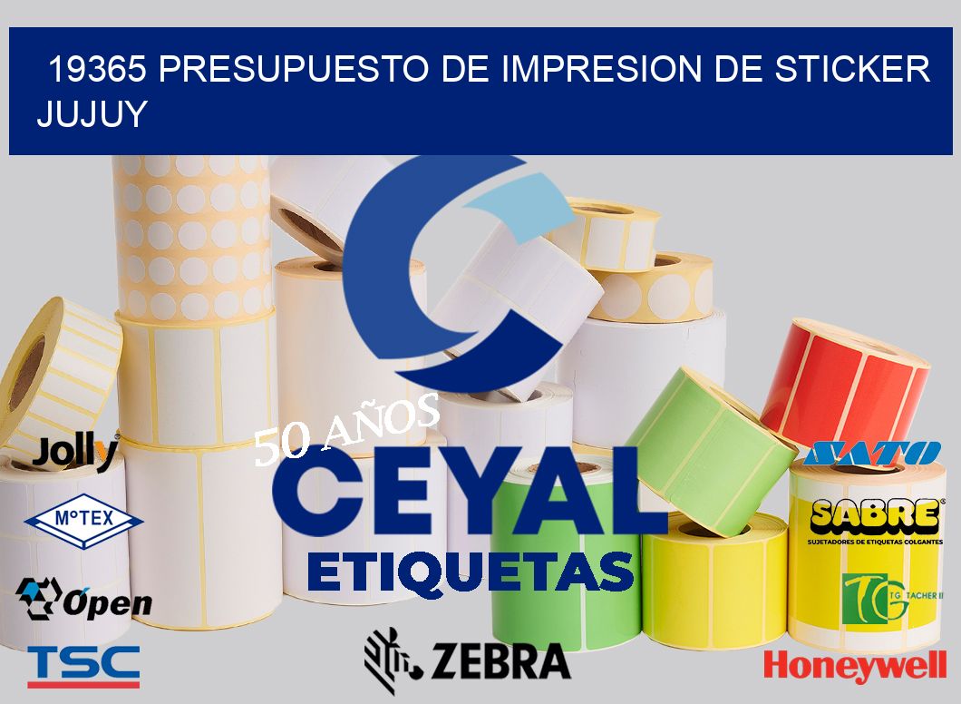 19365 PRESUPUESTO DE IMPRESION DE STICKER JUJUY
