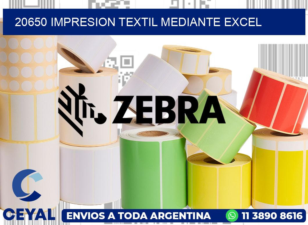 20650 IMPRESION TEXTIL MEDIANTE EXCEL