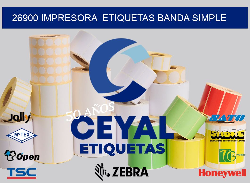 26900 impresora  etiquetas banda simple