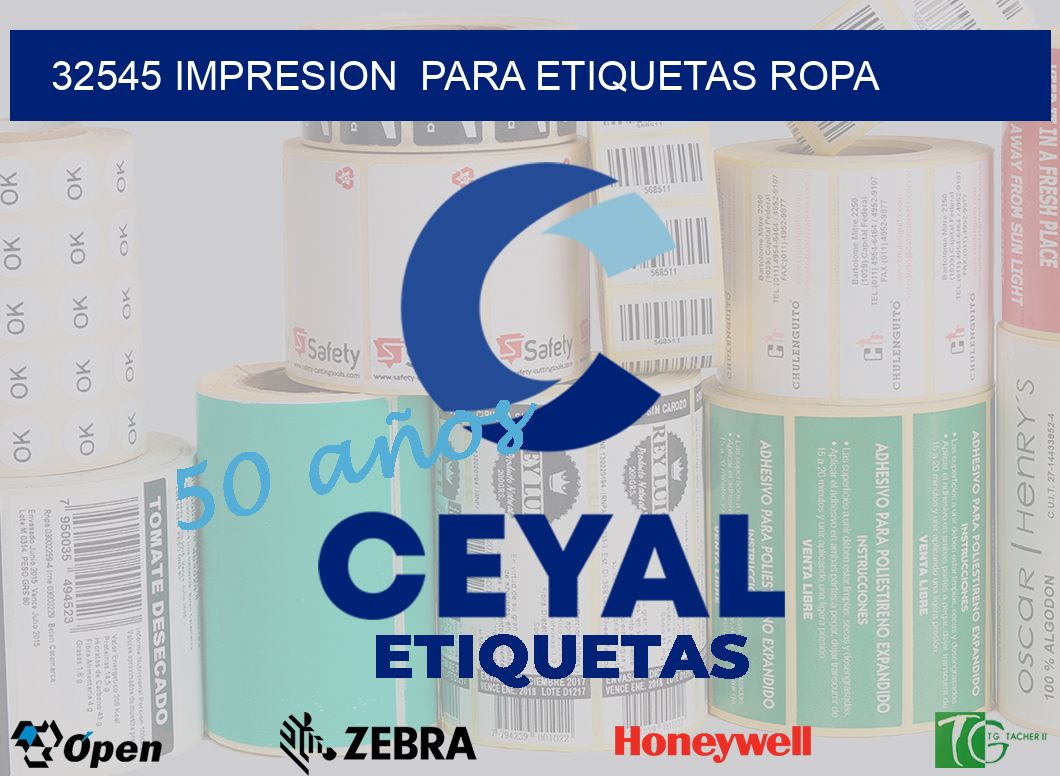 32545 impresion  para etiquetas ropa