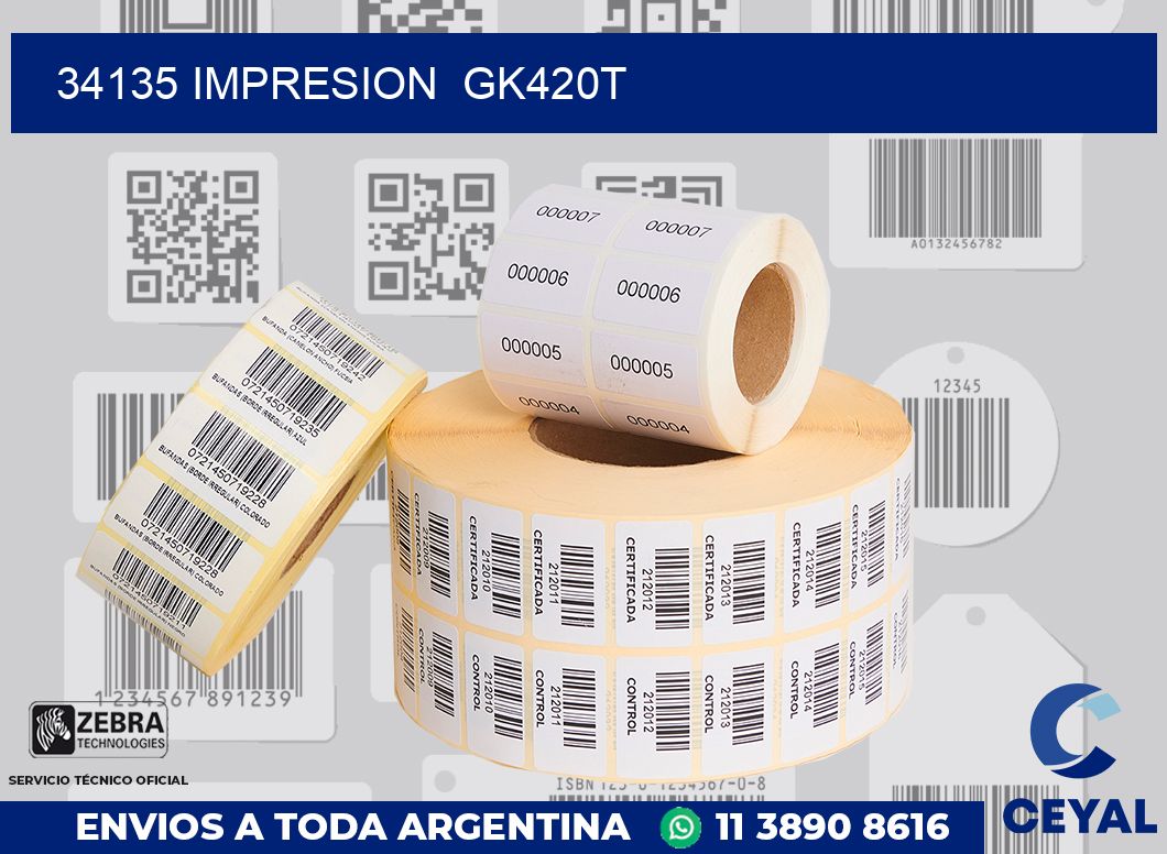 34135 impresion gk420t