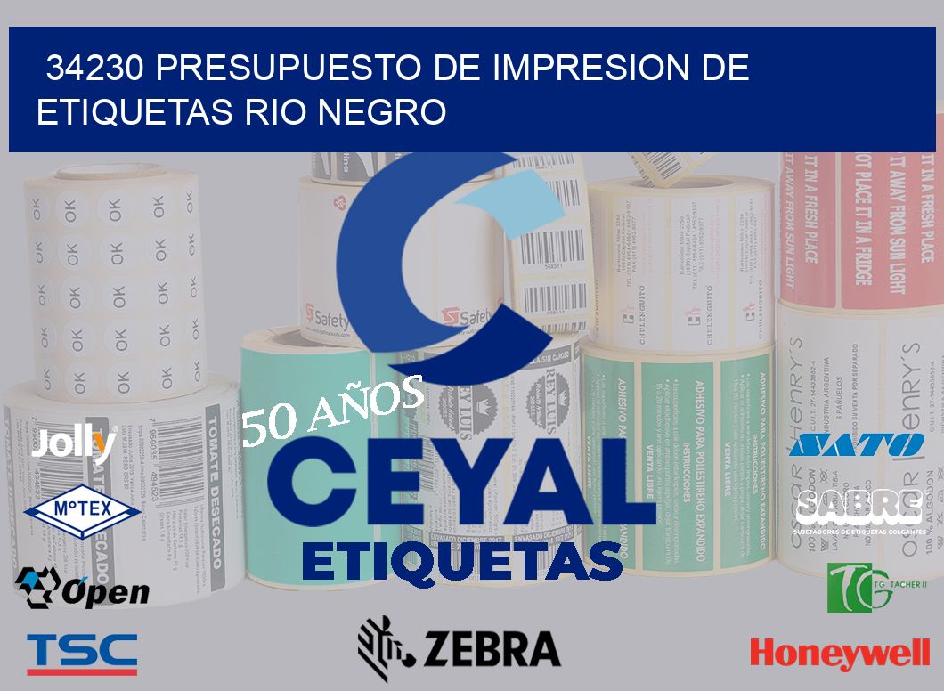 34230 PRESUPUESTO DE IMPRESION DE ETIQUETAS RIO NEGRO