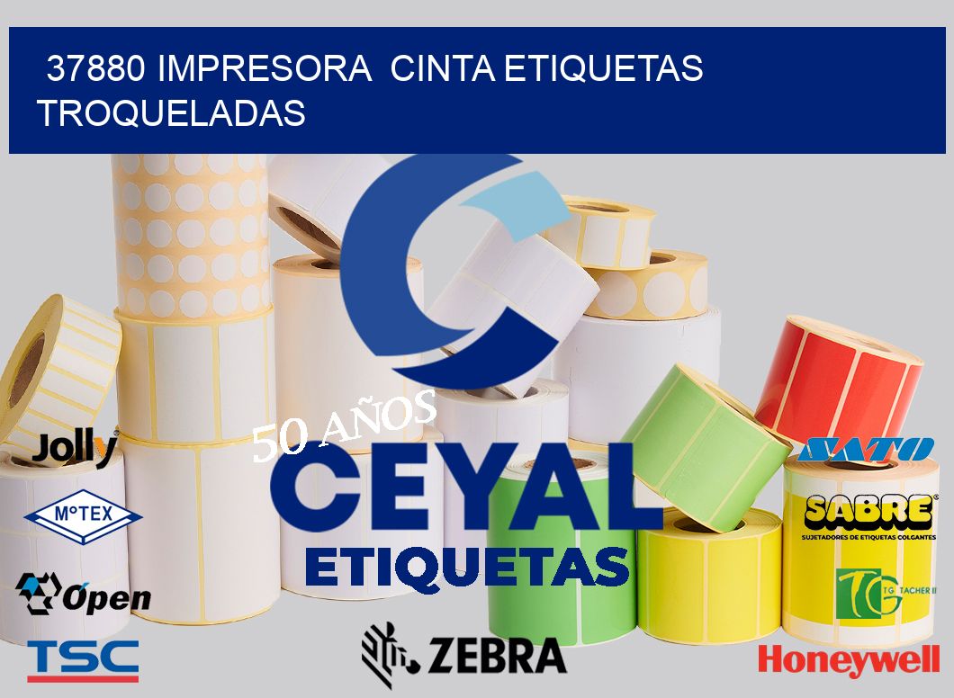 37880 impresora  cinta etiquetas troqueladas