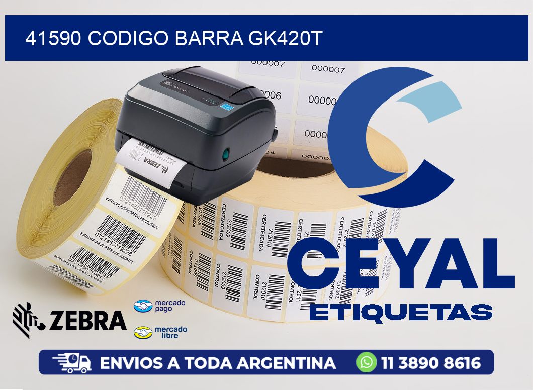41590 CODIGO BARRA GK420T