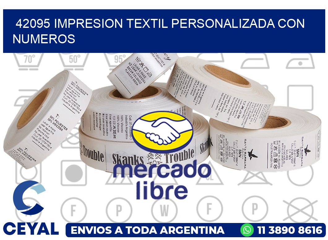 42095 IMPRESION TEXTIL PERSONALIZADA CON NUMEROS