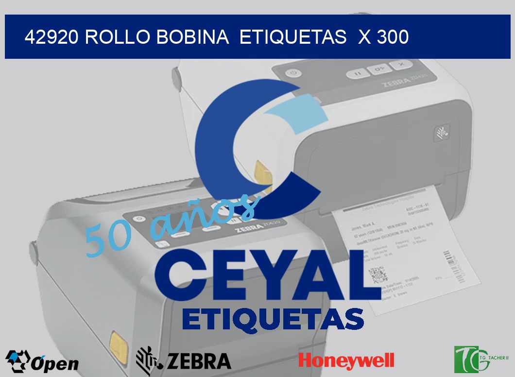 42920 Rollo bobina  etiquetas  x 300