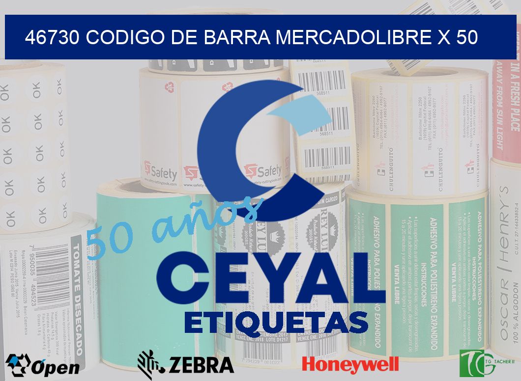 46730 codigo de barra mercadolibre x 50