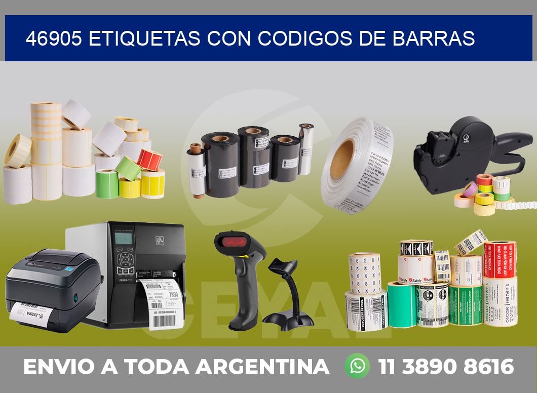 46905 ETIQUETAS CON CODIGOS DE BARRAS