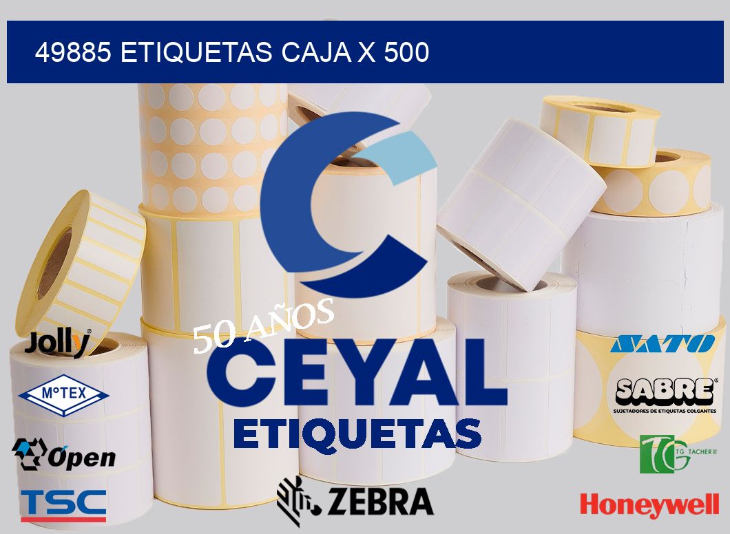 49885 etiquetas caja x 500