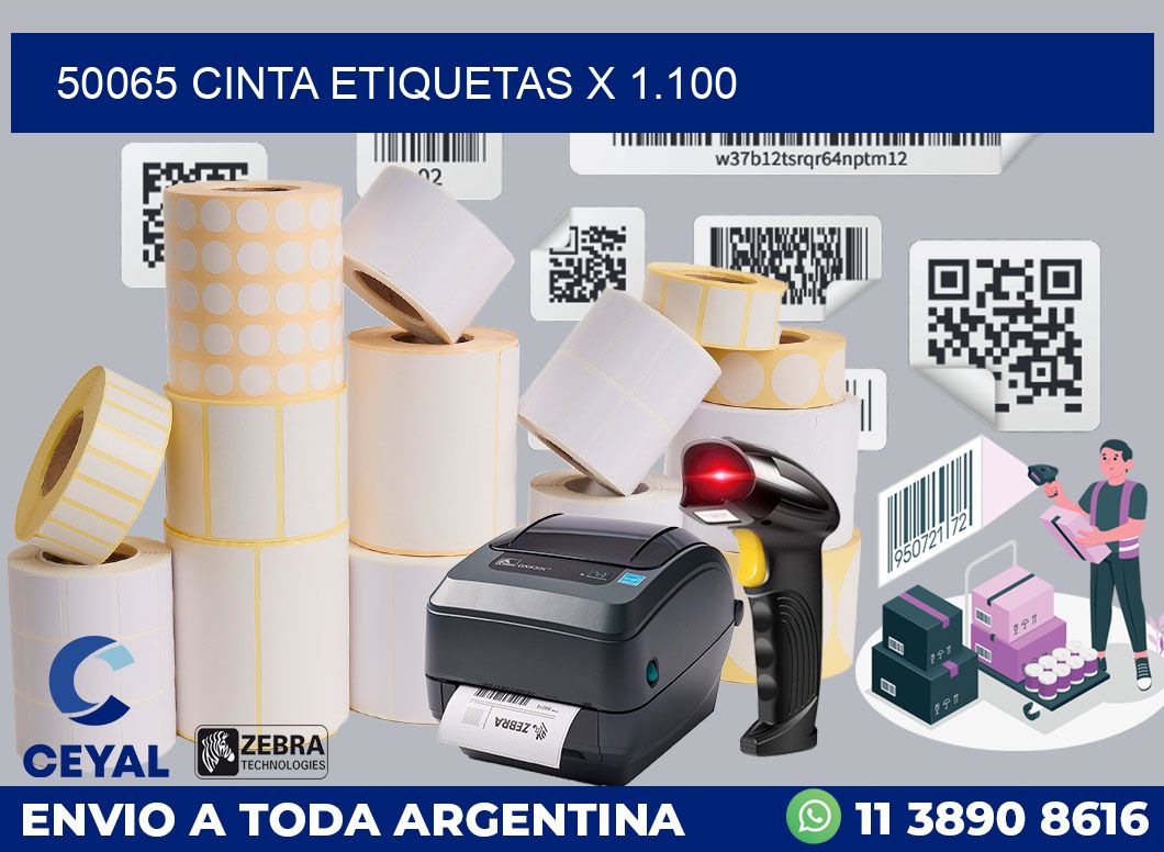 50065 cinta etiquetas x 1.100