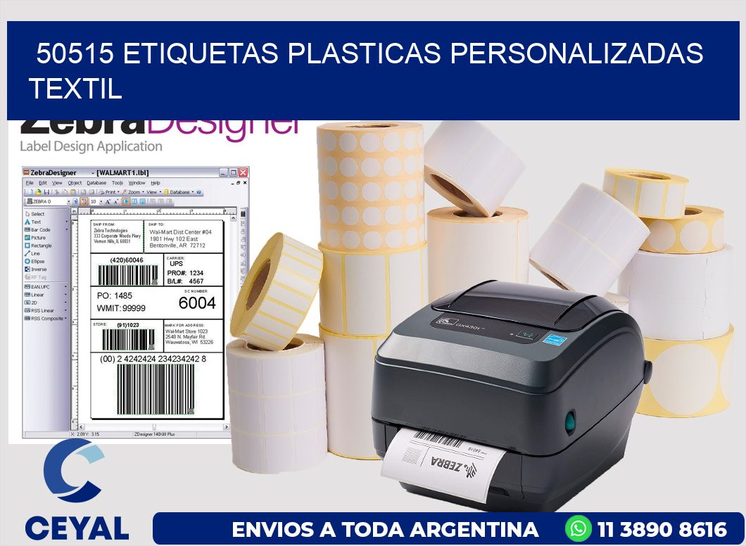 50515 ETIQUETAS PLASTICAS PERSONALIZADAS TEXTIL