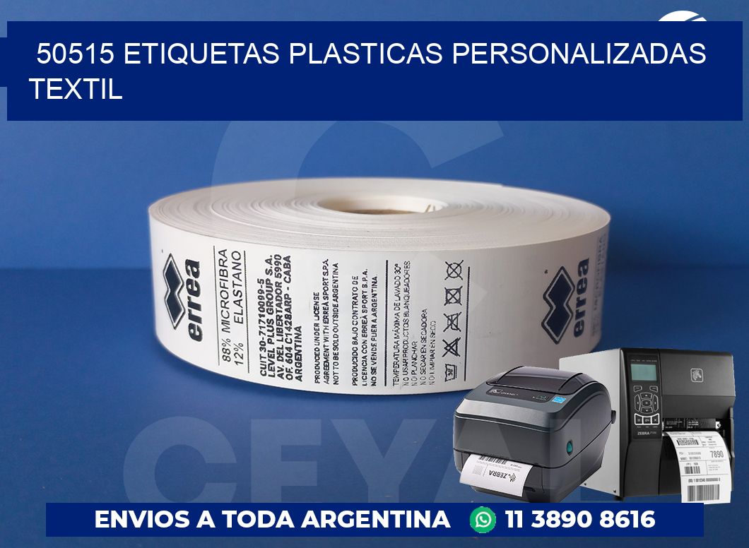 50515 ETIQUETAS PLASTICAS PERSONALIZADAS TEXTIL