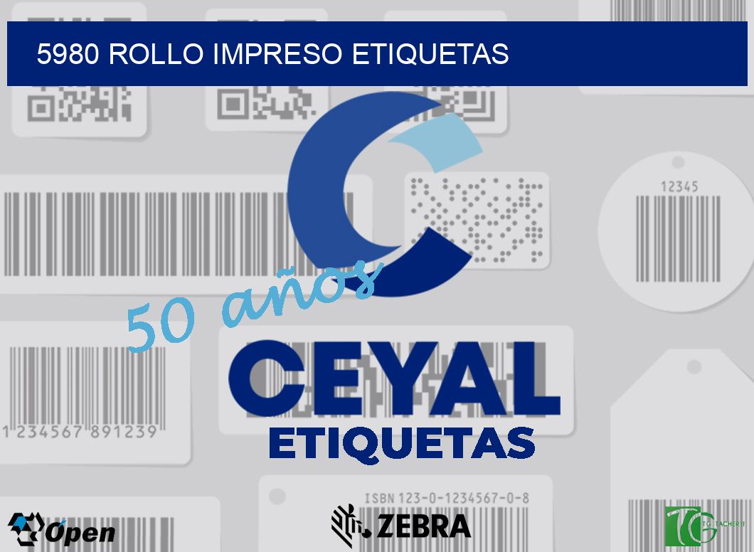 5980 ROLLO IMPRESO ETIQUETAS