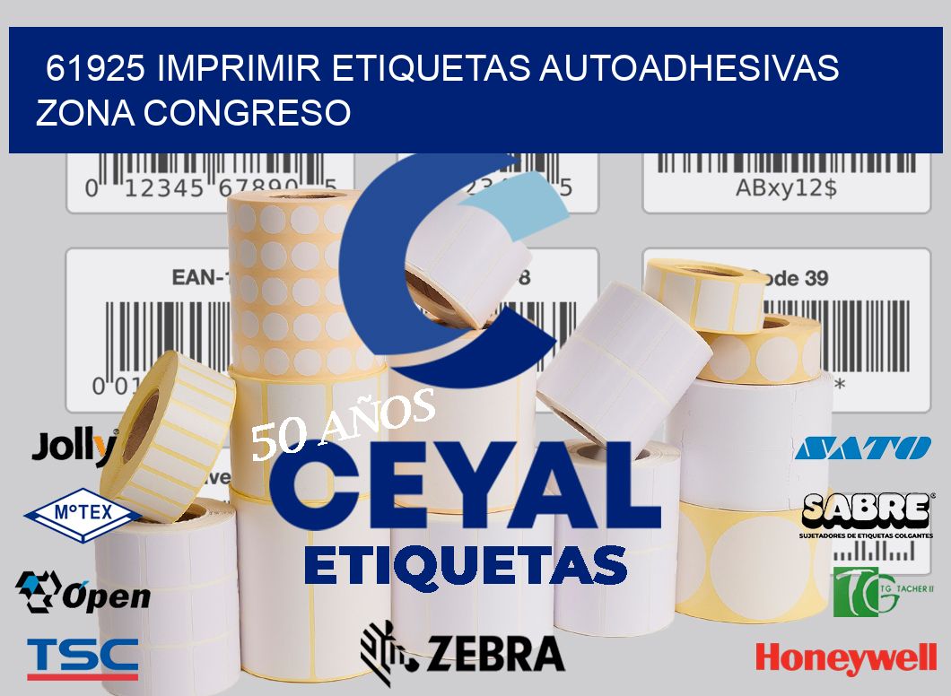 61925 IMPRIMIR ETIQUETAS AUTOADHESIVAS ZONA CONGRESO