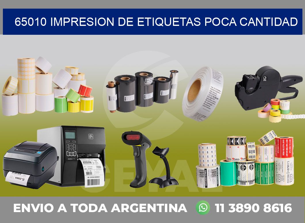 65010 IMPRESION DE ETIQUETAS POCA CANTIDAD