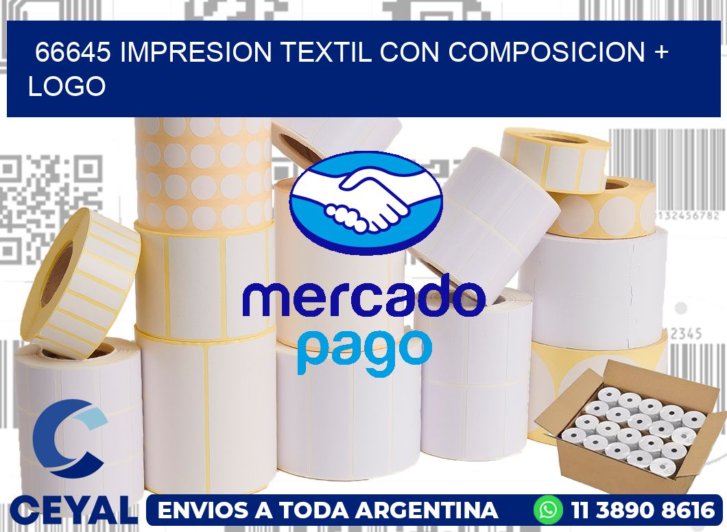 66645 IMPRESION TEXTIL CON COMPOSICION + LOGO