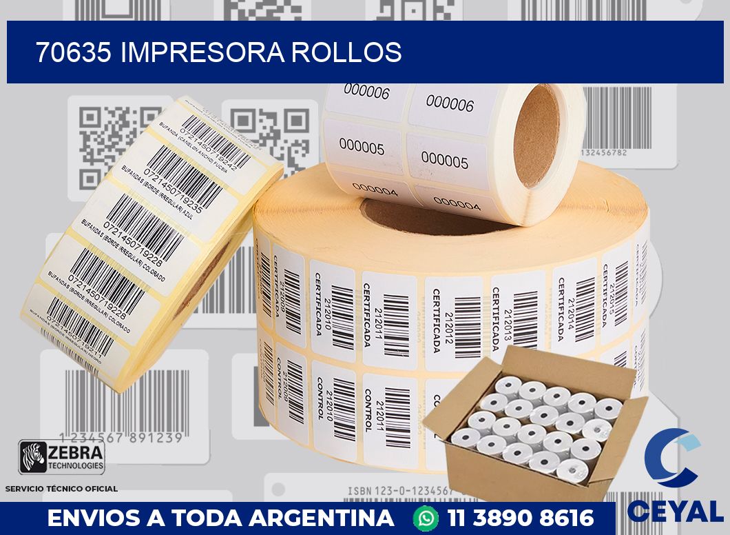 70635 impresora rollos