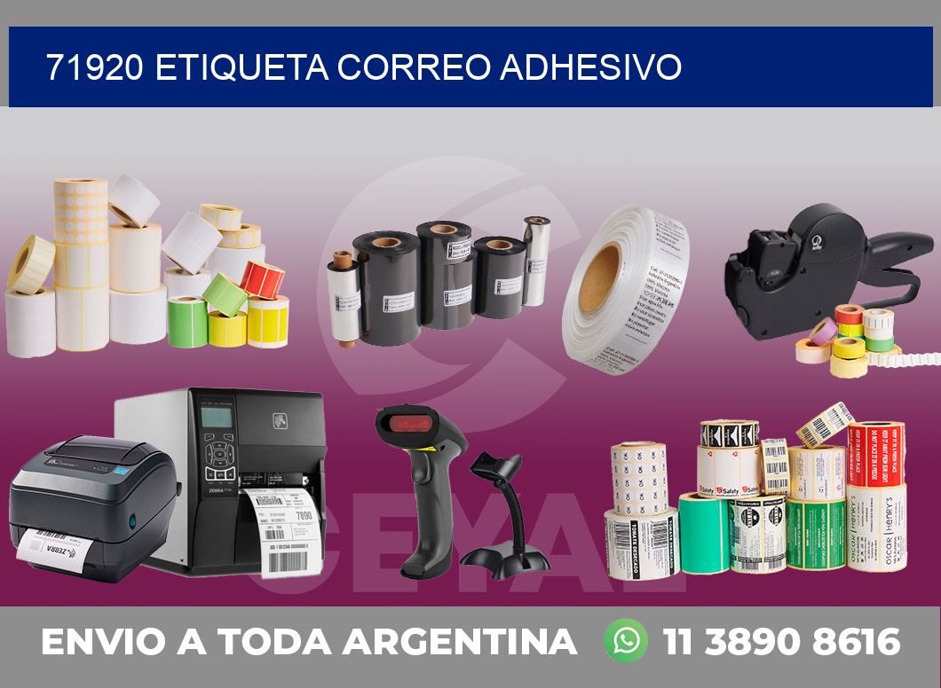71920 ETIQUETA CORREO ADHESIVO