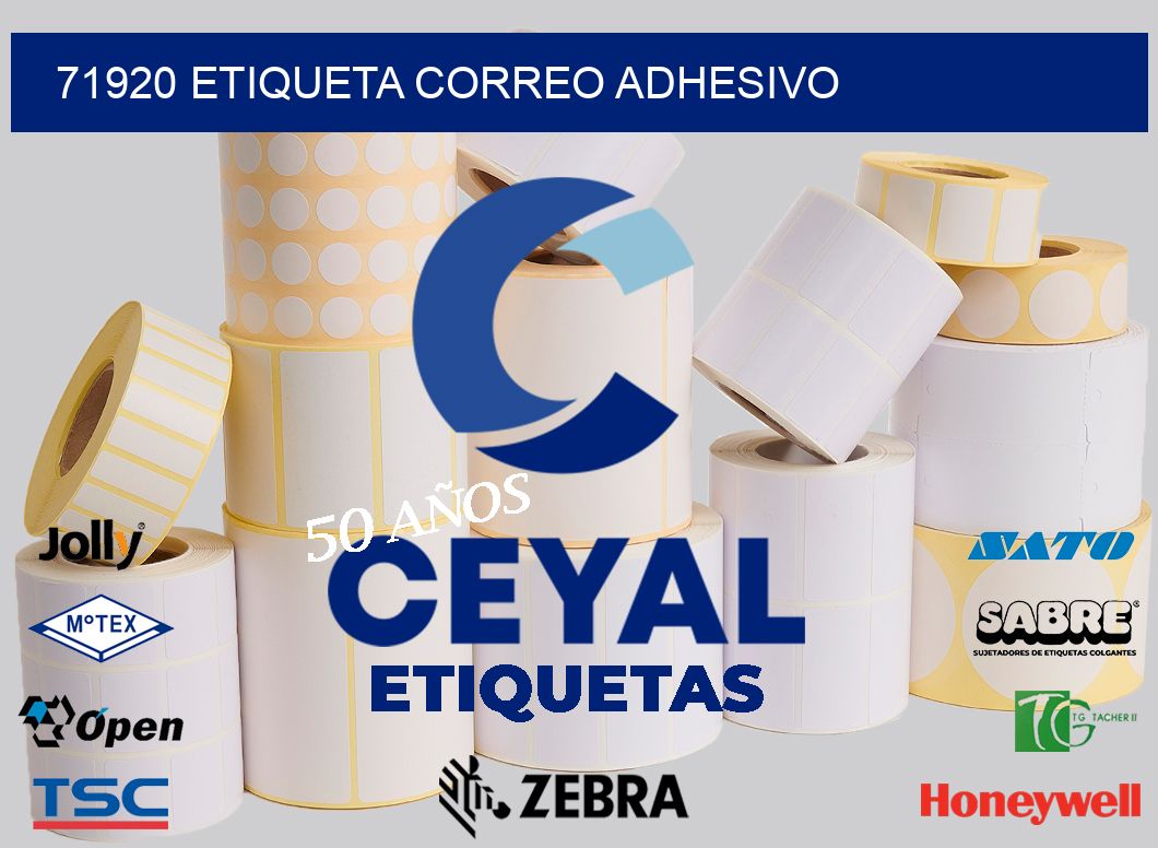 71920 ETIQUETA CORREO ADHESIVO