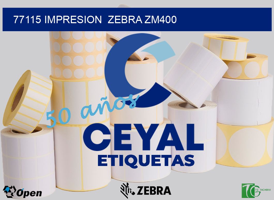 77115 impresion  zebra zm400
