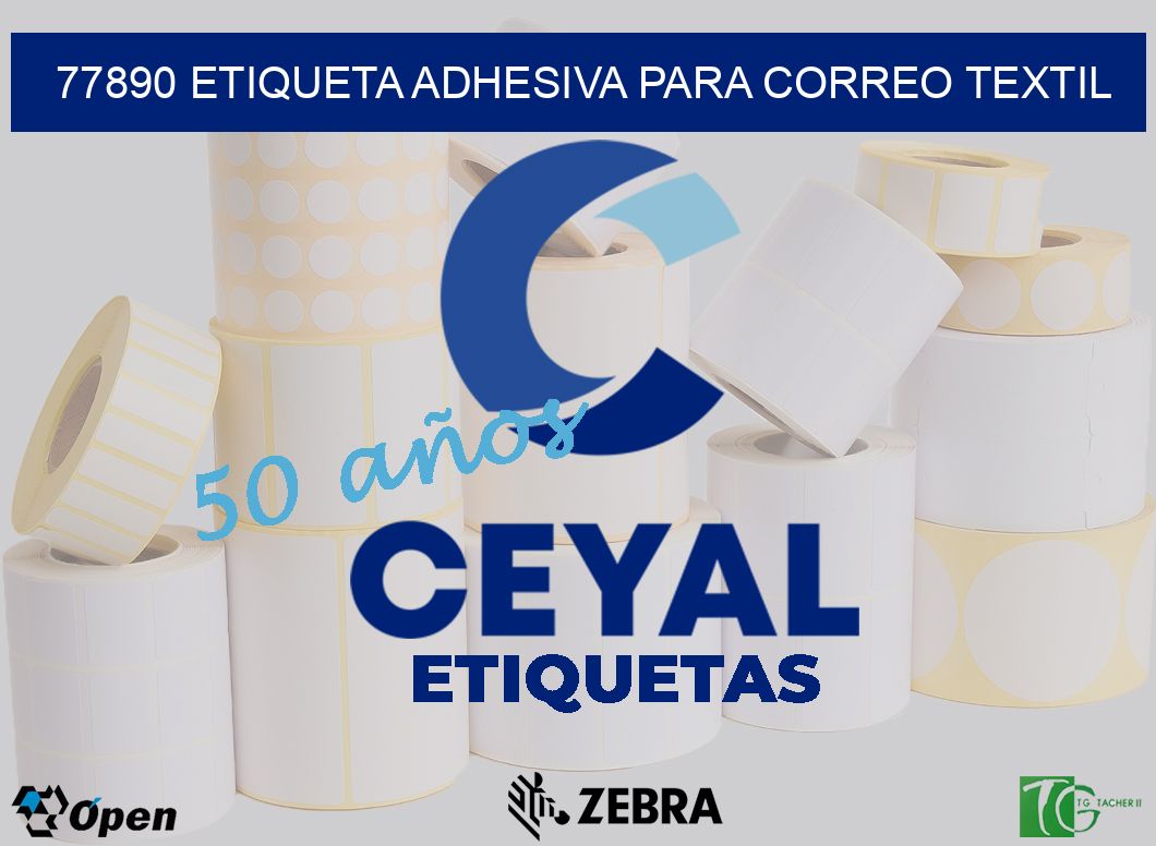 77890 ETIQUETA ADHESIVA PARA CORREO TEXTIL
