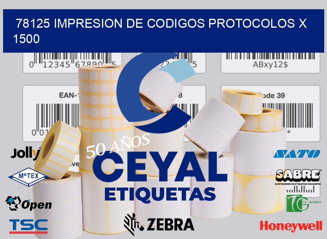 78125 impresion de codigos protocolos x 1500