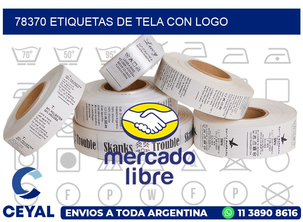78370 ETIQUETAS DE TELA CON LOGO