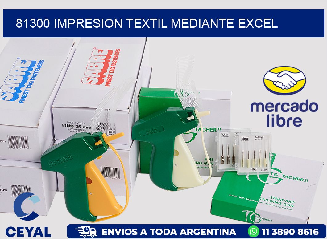 81300 IMPRESION TEXTIL MEDIANTE EXCEL