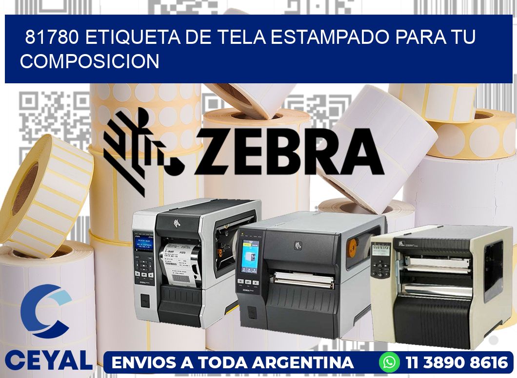 81780 ETIQUETA DE TELA ESTAMPADO PARA TU COMPOSICION