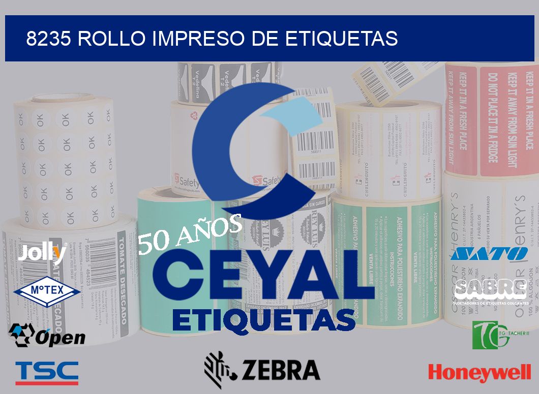8235 ROLLO IMPRESO DE ETIQUETAS