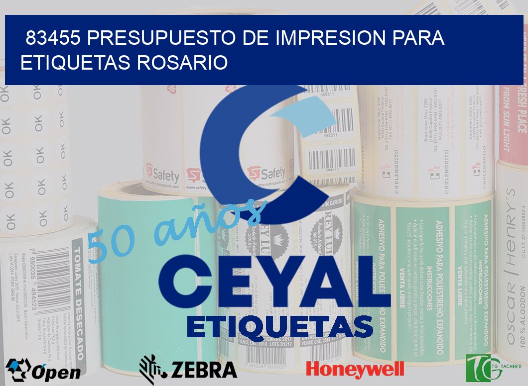 83455 PRESUPUESTO DE IMPRESION PARA ETIQUETAS ROSARIO