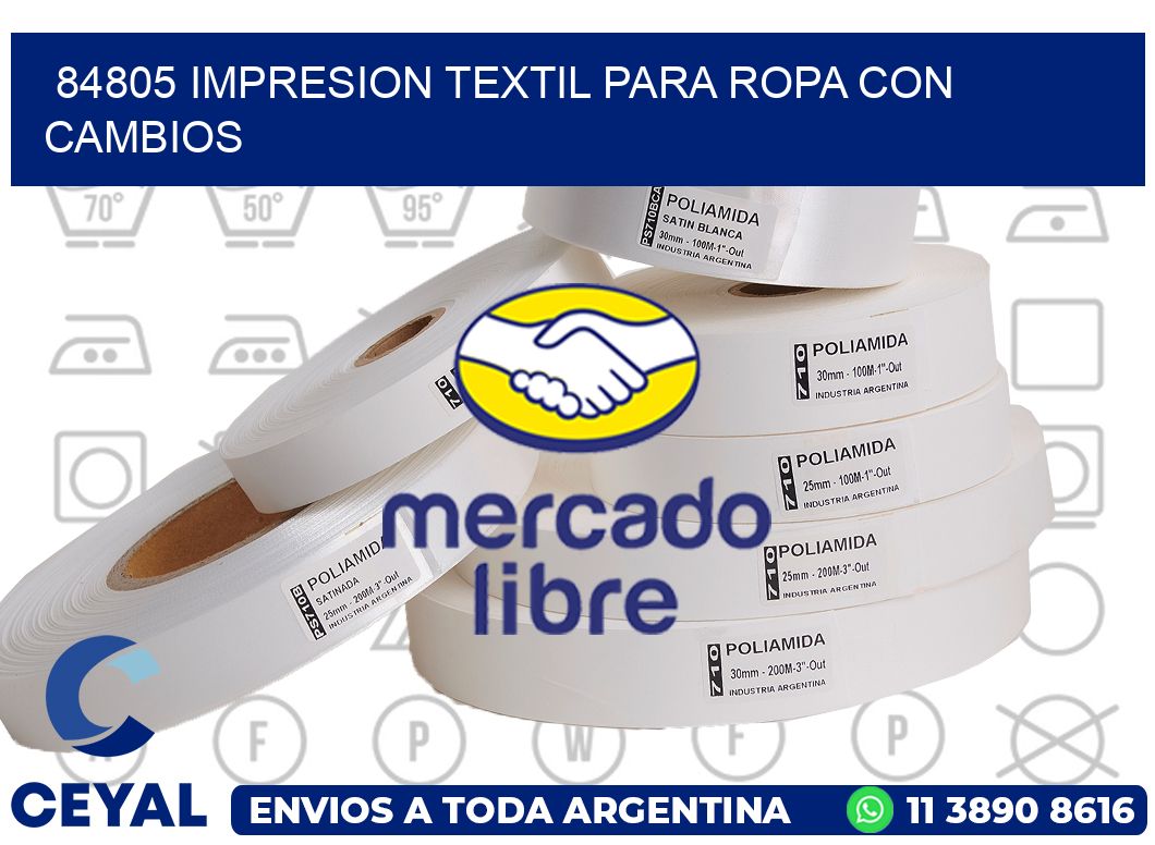 84805 IMPRESION TEXTIL PARA ROPA CON CAMBIOS