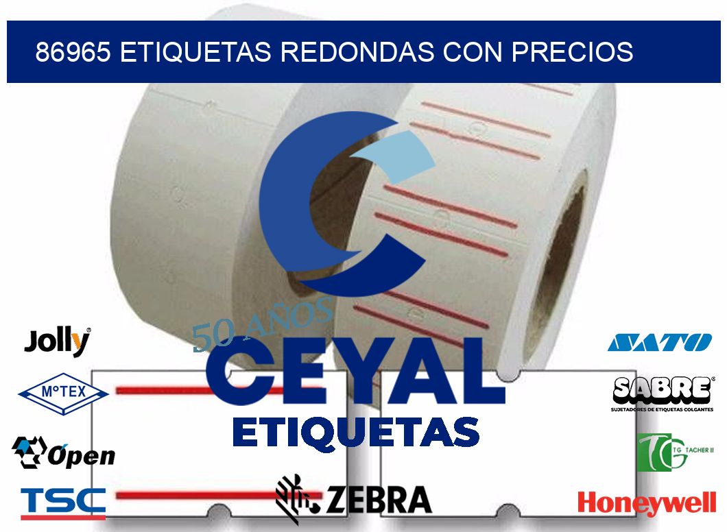 86965 ETIQUETAS REDONDAS CON PRECIOS