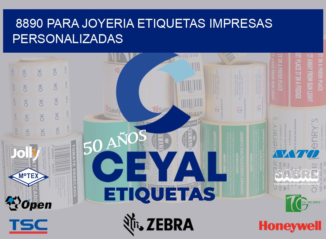 8890 PARA JOYERIA ETIQUETAS IMPRESAS PERSONALIZADAS