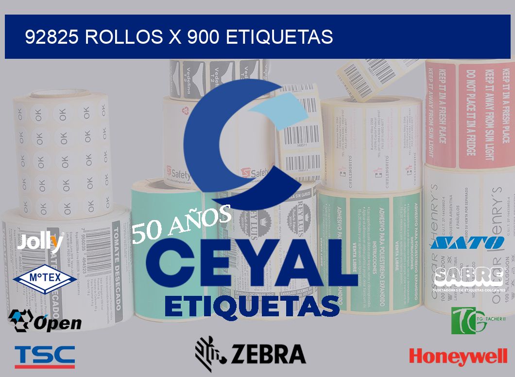 92825 Rollos x 900 etiquetas