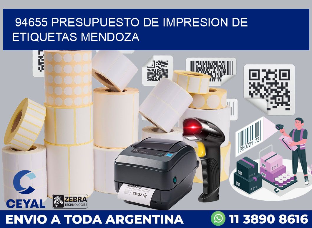 94655 PRESUPUESTO DE IMPRESION DE ETIQUETAS MENDOZA