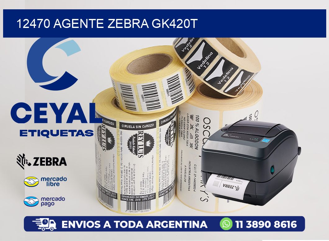 12470 AGENTE ZEBRA GK420T