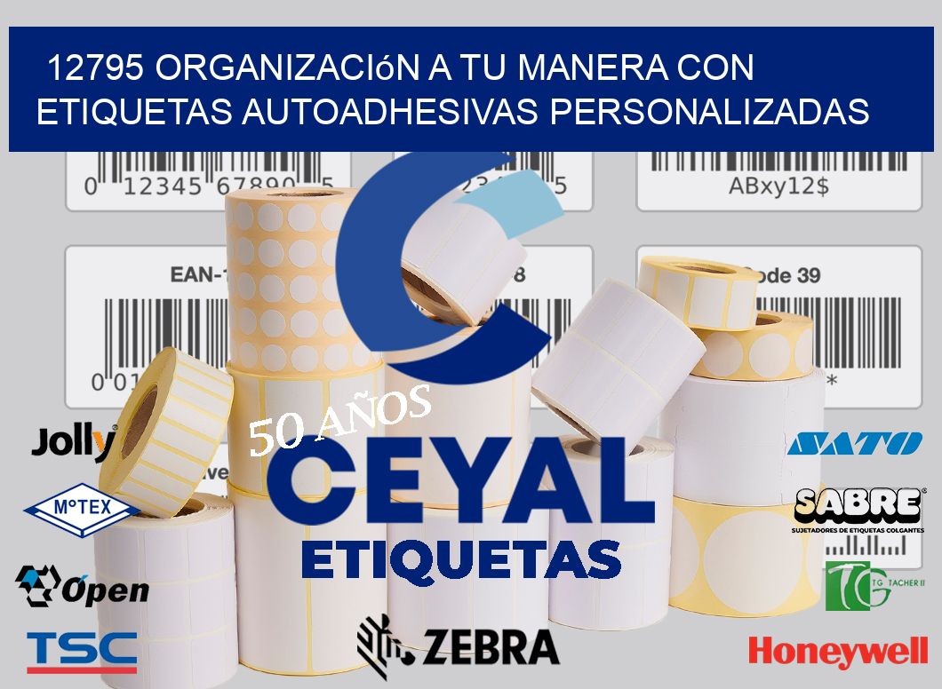 12795 Organización a Tu Manera con Etiquetas Autoadhesivas Personalizadas