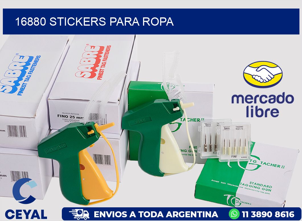 16880 STICKERS PARA ROPA