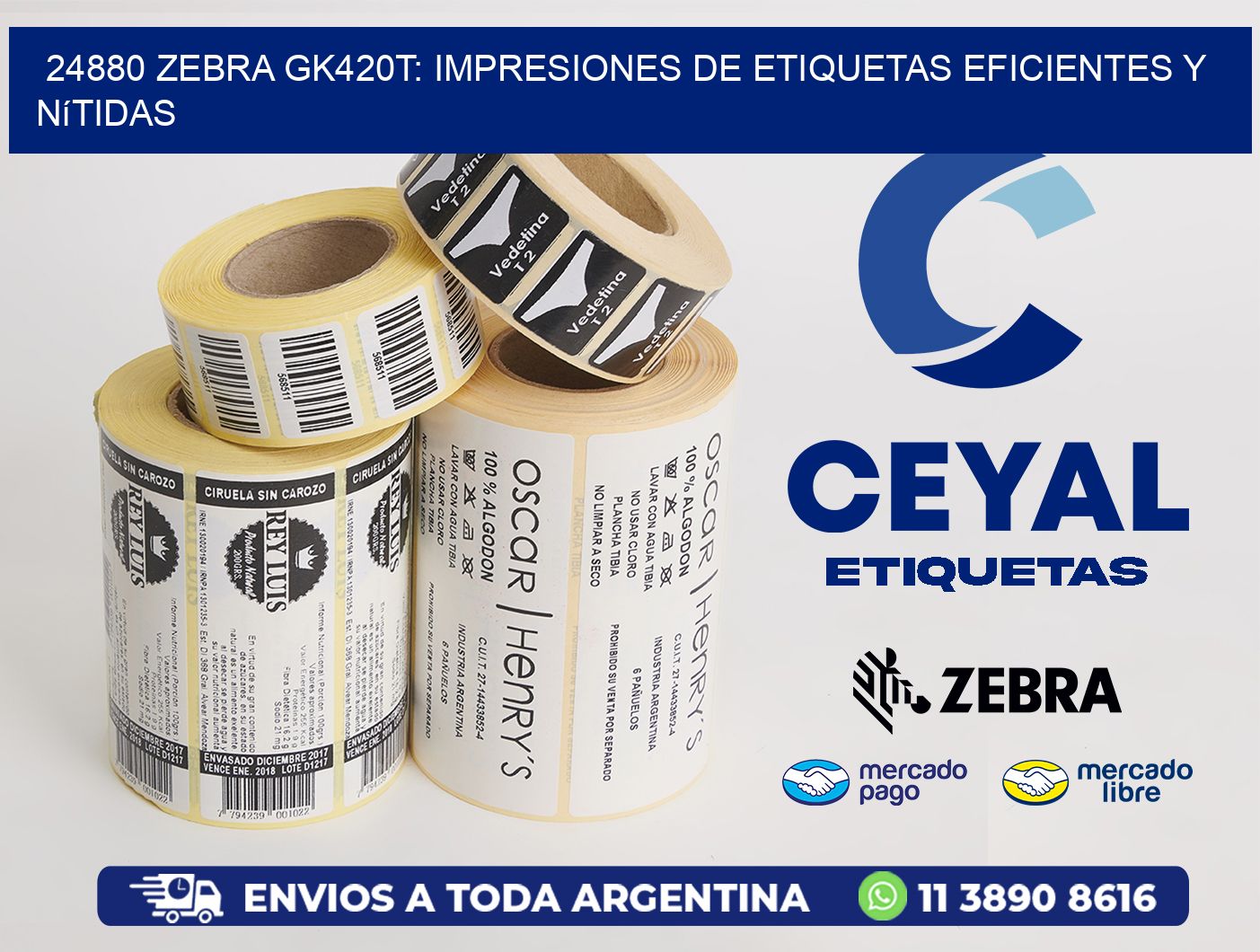 24880 Zebra GK420T: Impresiones de Etiquetas Eficientes y Nítidas
