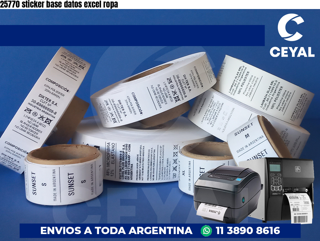 25770 sticker base datos excel ropa
