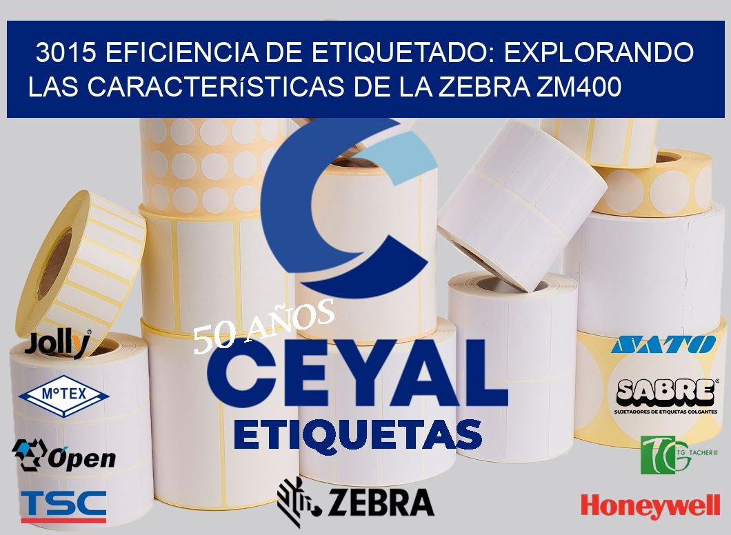 3015 Eficiencia de Etiquetado: Explorando las Características de la Zebra ZM400