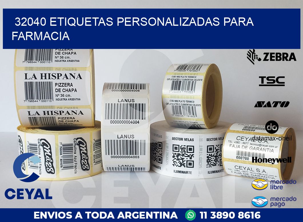 32040 ETIQUETAS PERSONALIZADAS PARA FARMACIA