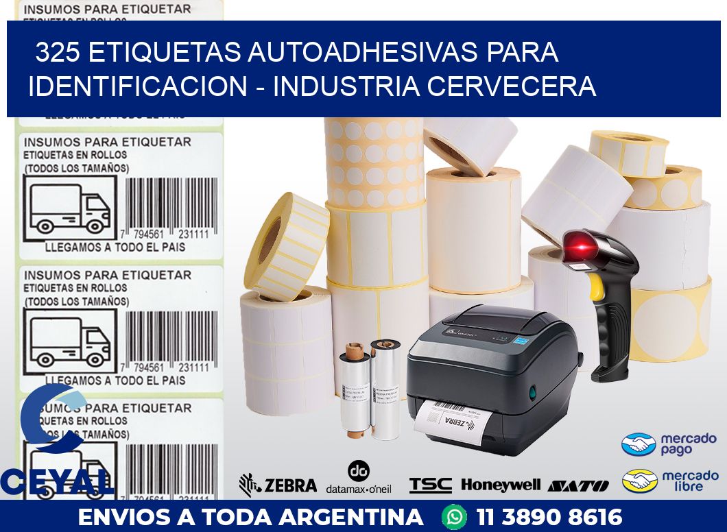 325 ETIQUETAS AUTOADHESIVAS PARA IDENTIFICACION – INDUSTRIA CERVECERA