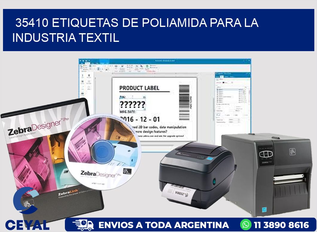 35410 ETIQUETAS DE POLIAMIDA PARA LA INDUSTRIA TEXTIL