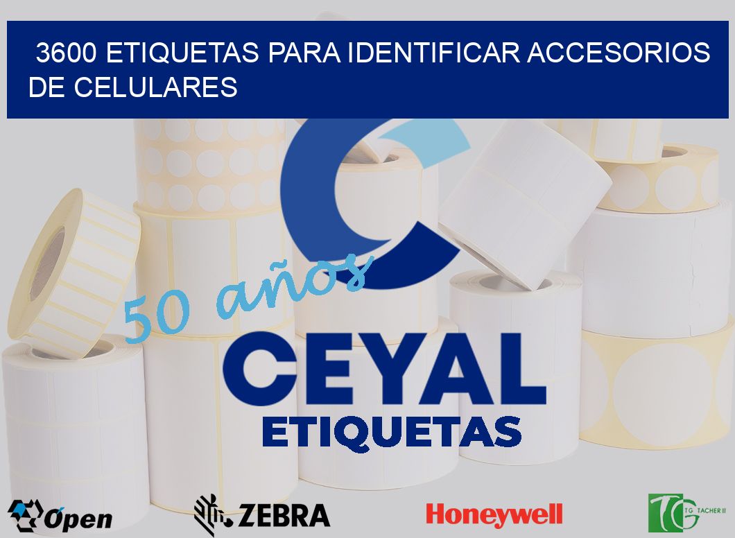 3600 etiquetas para identificar accesorios de celulares