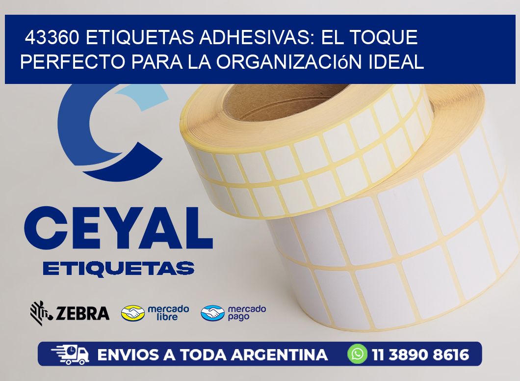 43360 Etiquetas Adhesivas: El Toque Perfecto para la Organización Ideal