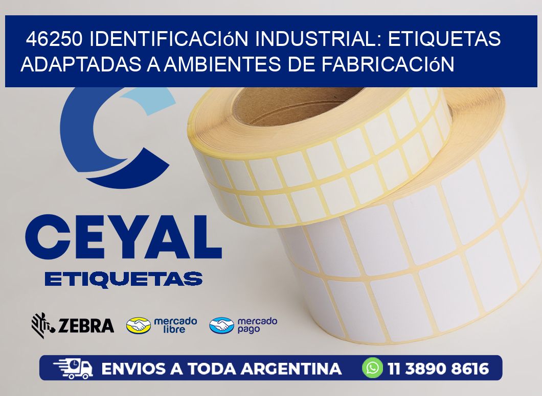 46250 Identificación Industrial: Etiquetas Adaptadas a Ambientes de Fabricación