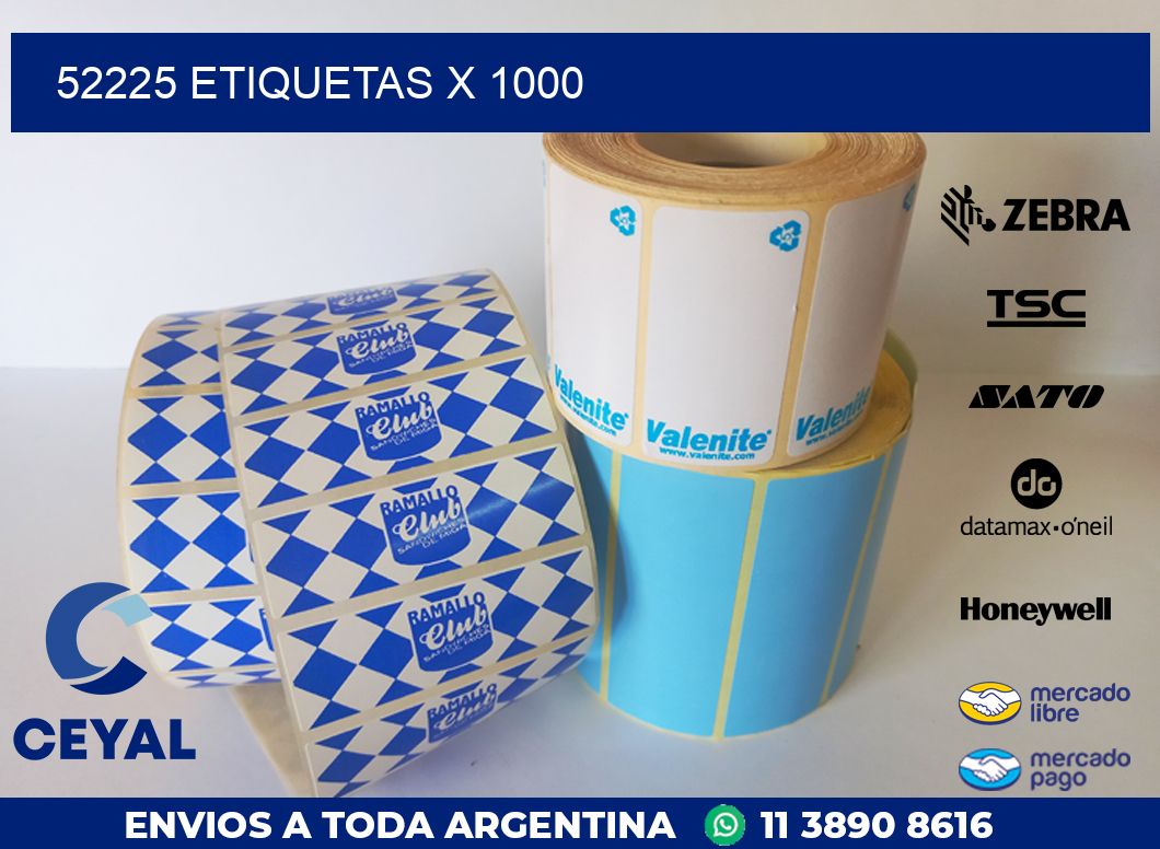 52225 ETIQUETAS X 1000