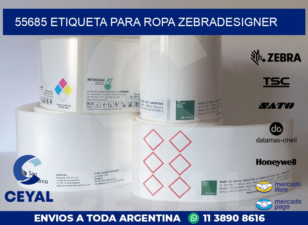 55685 ETIQUETA PARA ROPA ZEBRADESIGNER